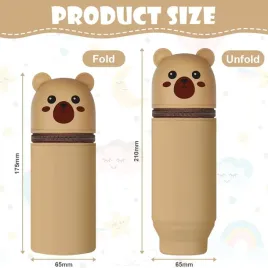 piornik-2w1-silikon-miekki-teleskopowy-uchwyt-dlugopisy-brazowy-niedzwiedz