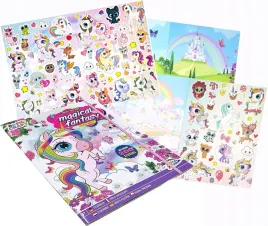 ksiazka-z-naklejkami-jednorozec-200-naklejek-wyklejanka-magical-fantasy