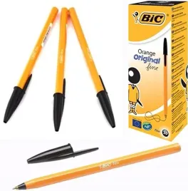 dlugopis-ze-skuwka-bic-orange-czarny