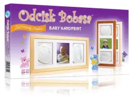 odcisk-bobasa-ramka-potrojna-z-glinka-brazowa-now