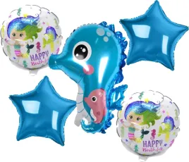 balony-morskie-konik-morski-syrenka-gwiazdki