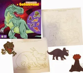 kolorowanki-z-tatuazami-dinozaurami-kolorowanka-tatuaze-zadania-labirynty