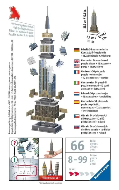 puzzle-3d-mini-budowle-empire-state-building-ravensburger-kod-producenta-11271
