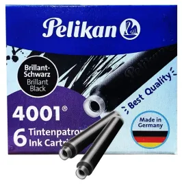 naboje-do-pior-krotkie-czarne-pelikan-6szt