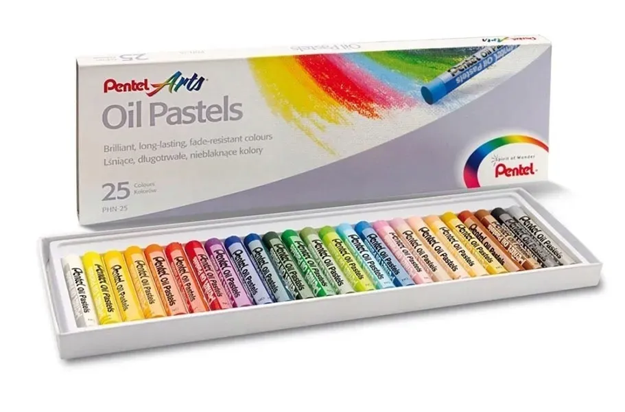 pastele-olejne-25-kolorow-pentel-stan-nowy