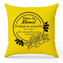 poduszka-kocham-cie-mamo-zolta-wyjatkowy-prezent-wzory-personalizowana