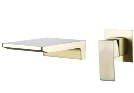 kran-bateria-umywalkowa-zlota-efekt-wodospadu-gold