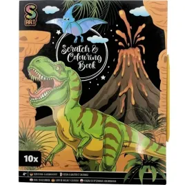 ksiazka-wydrapywanka-kolorowanka-10str-dinozaur