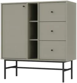 zielona-komoda-100-cm-avila-drzwi-polki-stelaz-metalowe-nozki-i-uchwyty