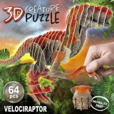 puzzle-3d-dinozaury-welociraptor-64-el-educa-liczba-elementow-64