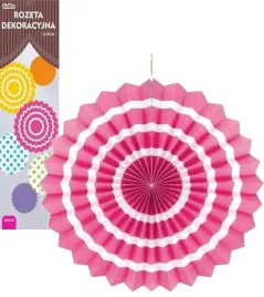 rozeta-dekoracyjna-okragla-bialy-pasek-rozowa