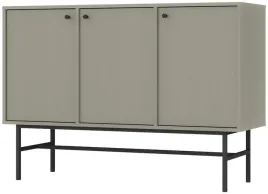 zielona-komoda-125-cm-avila-drzwi-stelaz-metalowe-czarne-nozki-i-uchwyty