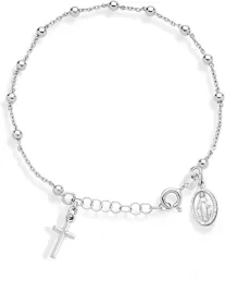 bransoletka-srebrna-na-reke-rozaniec-krzyzyk-medalik-srebro-komunie-chrzest
