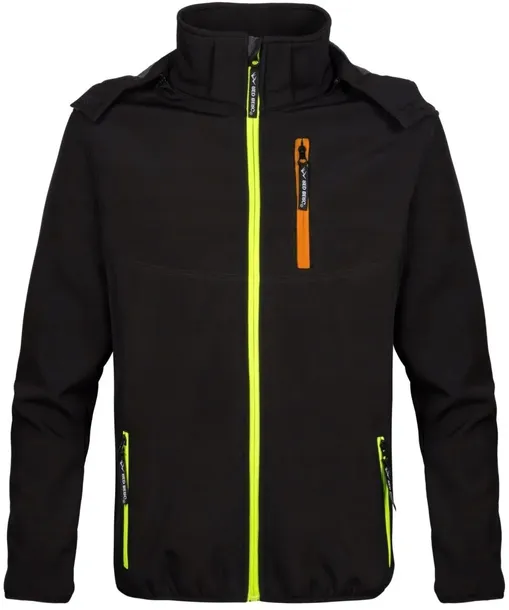 SOFTSHELL męski kurtka robocza WODOODPORNA męska z KAPTUREM REDBERG r. L