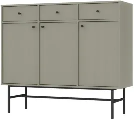 zielona-komoda-125-cm-avila-szeroka-drzwi-szuflady-stelaz-nozki-i-uchwyty