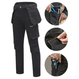 spodnie-robocze-meskie-jeans-czarne-elastyczne-wytrzymale-stretch-hoegert-m