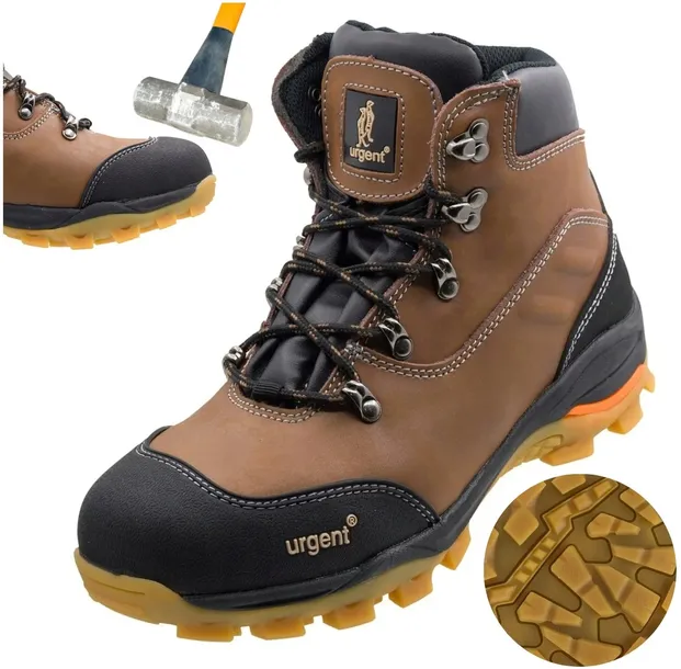 Buty robocze męskie Trzewiki robocze z Noskiem Głęboki Bieżnik URGENT r. 43