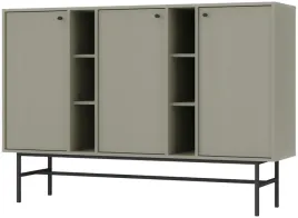 zielona-komoda-158-cm-avila-polki-drzwi-stelaz-metalowe-nozki-i-uchwyty