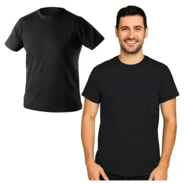 przewiewna-koszulka-robocza-meska-czarna-t-shirt-meski-100percent-bawelna