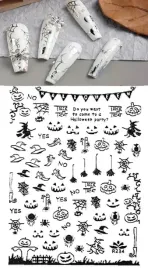 naklejki-do-paznokci-samoprzylepne-halloween-r234-srebrne