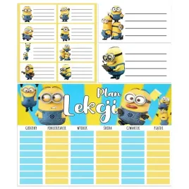 zestaw-plan-lekcji-naklejki-na-zeszyt-podrecznik-dla-fana-minionkow-banana
