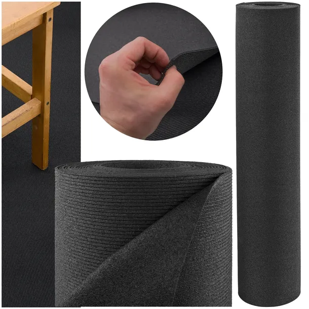 Bitmat gumowa wykładzina antypoślizgowa W PASKI 3mm x 10cm x 120cm z rolki