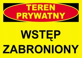 znak-tablica-teren-prywatny-wstep-zabroniony-25x35