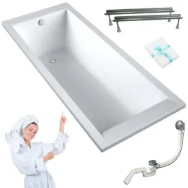 wanna-prostokatna-kronos-slim-150x70-z-chromowanym-syfonem-w-komplecie