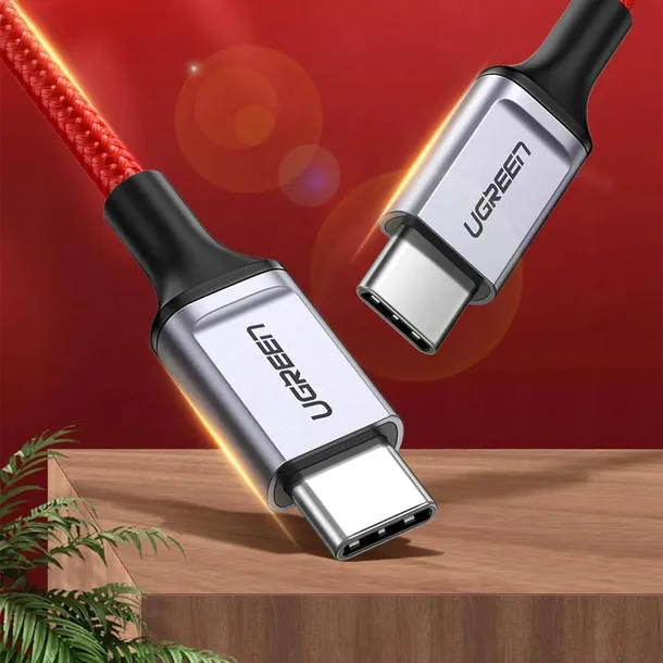 kabel-ugreen-us294-usb-c-2-0-usb-c-2-0-3a-czerwony-zgodnosc-ze-standardem-quick-charge-1-0-quick-charge-2-0-quick-charge-3-0