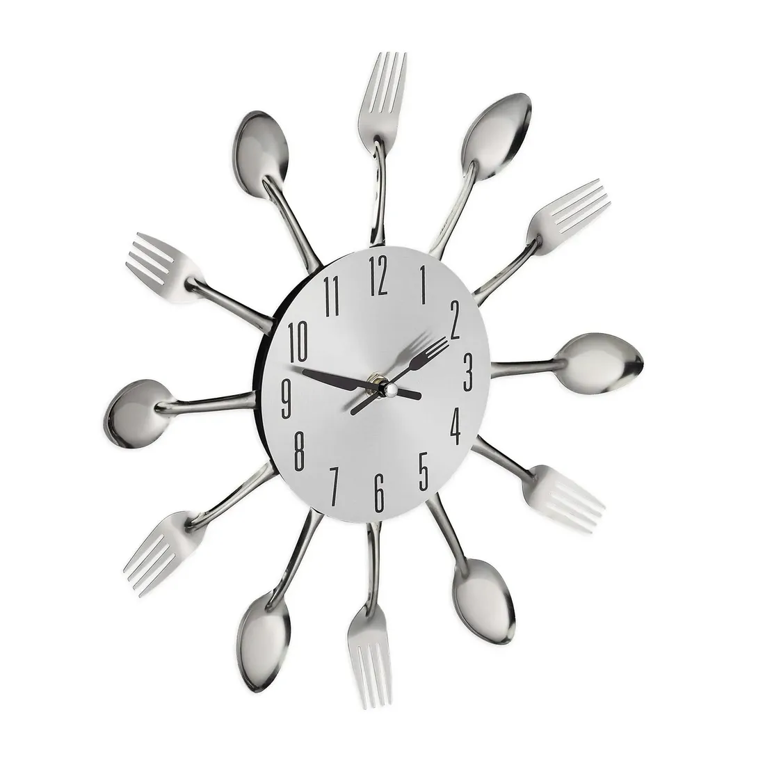 zegar-scienny-relaxdays-srebrny-31cm