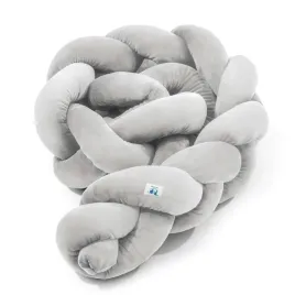 ochraniacz-do-lozeczka-warkocz-200-cm-welur-trzypasmowy-grey