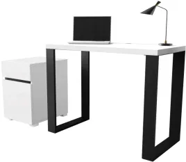 biurko-loft-loftowe-100-40-140-cm-bialy-mat-kontenerek-40