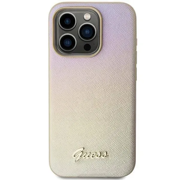 etui-guess-saffiano-iridescent-script-na-iphone-15-pro-max-zlote-kolor-wielokolorowy