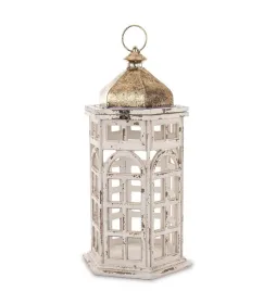 lampion-drewniany-metalowy-latarnia-bialy-zloty-retro-postarzany-dekoracja