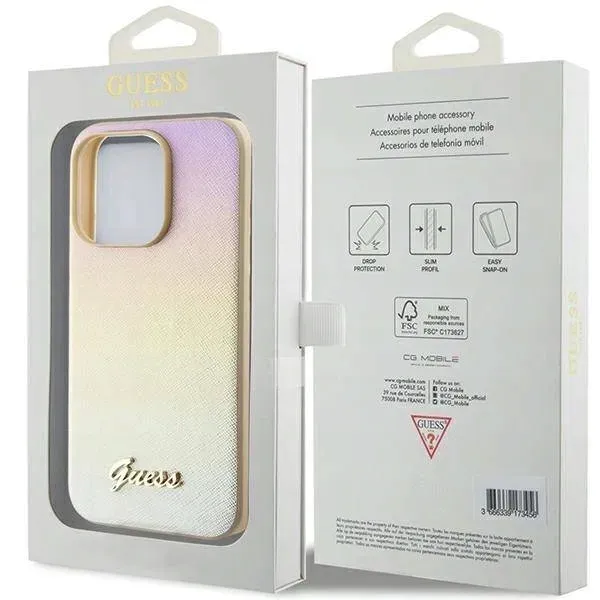 etui-guess-saffiano-iridescent-script-na-iphone-15-pro-zlote-marka-guess