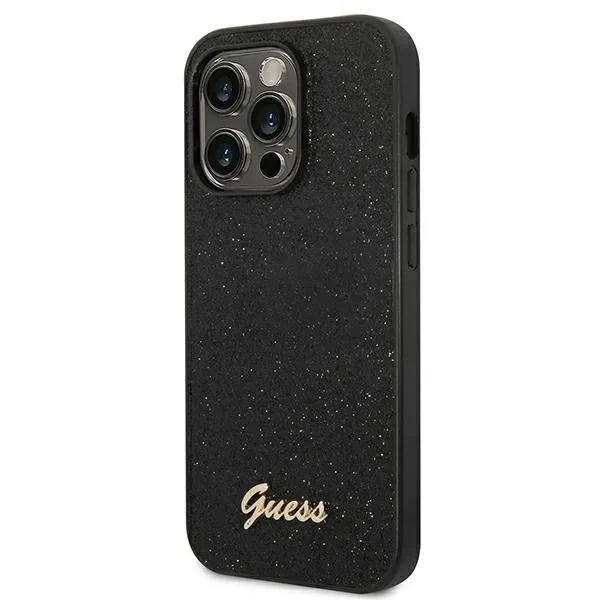 etui-guess-glitter-script-na-iphone-14-pro-czarne-stan-nowy