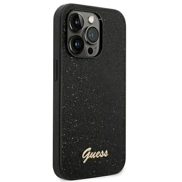 etui-guess-glitter-script-na-iphone-14-pro-czarne-stan-nowy
