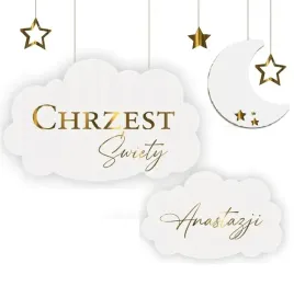 chrzest-baner-chmurki-zawieszki-girlanda-imie