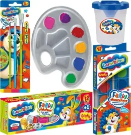 zestaw-bambino-5-elementow-farby-pedzle-kubek-paletka