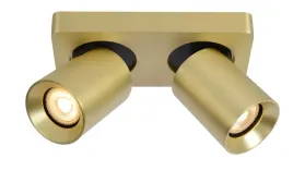 lampa-sufitowa-podwojna-regulowane-2-tuby-zlota-reflektorki-spoty-lucide