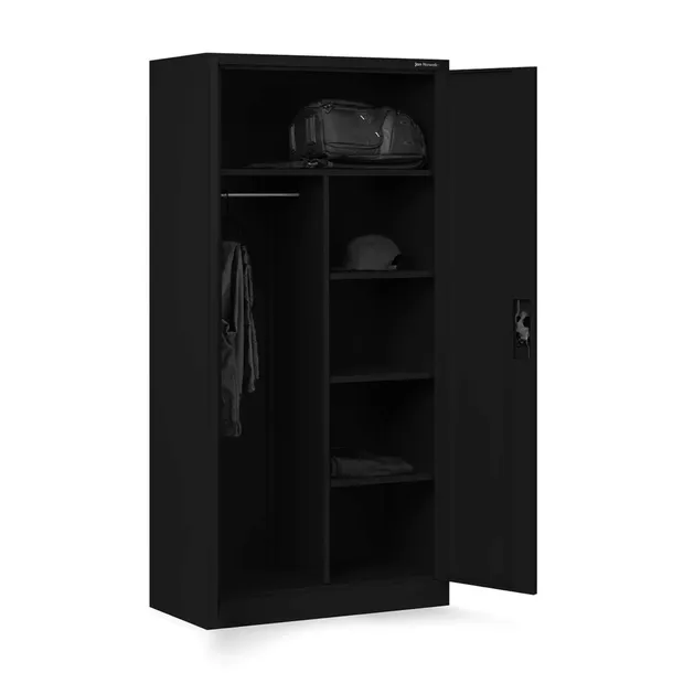 Szafa Metalowa Gospodarcza Socjalna Na Mop JAN NOWAK DAWID All Black Czarna