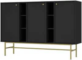 czarna-komoda-158-cm-avila-pojemna-drzwi-polki-stelaz-metal-nogi-i-uchwyty