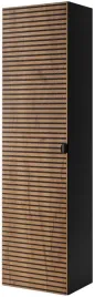 czarny-wysoki-slupek-lazienkowy-136-ryflowany-front-craft-szafka-z-polkami