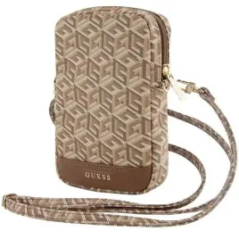 torebka-guess-zip-gcube-bottom-stripe-na-telefon-brazowa