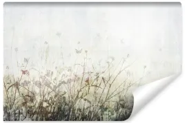 fototapeta-do-sypialni-kwiaty-polne-rosliny-beton-abstrakcja-450x300