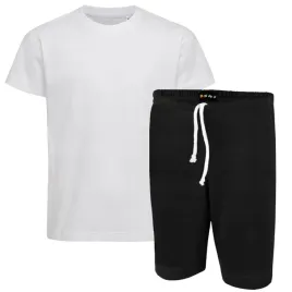 stroj-na-wf-spodenki-czarne-t-shirt-bialy-rozmiar-116-wyprawka-do-szkoly