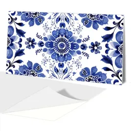 panele-pcv-samoprzylepne-na-sciane-wzor-hiszpanskie-kwiaty-floral-100x50cm