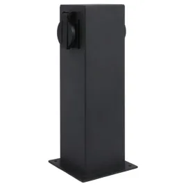 slupek-ogrodowy-zasilajacy-z-2-gniazdami-220v-grafitowy-28-cm-ip44-polux