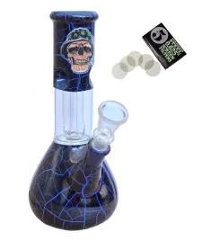 fajka-wodna-bongo-szklane-skull-blue-z-filtracja-20cm-sitka
