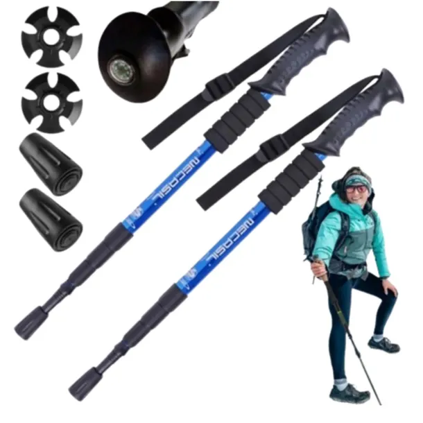 KIJKI TREKKINGOWE GÓRSKIE SKŁADANE KIJE DO NORDIC WALKING TREKINGOWE W GÓRY